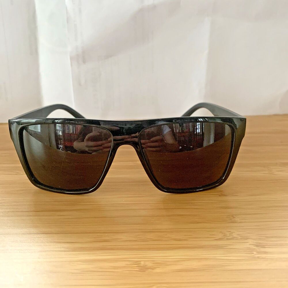 Retro Fashion Sunglasses Square Pilot Flat Top Frame OG LOC Style Black